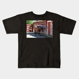 Horse in the shade Kids T-Shirt